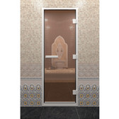 Дверь для хамама стеклянная DoorWood Прозрачная, 70×200