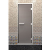 Дверь для хамама стеклянная DoorWood Сатин, 70×210