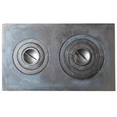 Плита для печи чугунная Балезино П2-5, 2 конфорки, 760×435